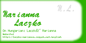 marianna laczko business card